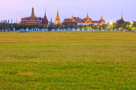 Bangkok March 2013. grand architecture, a venue now mostly used for ceremonial events. The Buddhist temple of Wat Phra Kaeo at the Grand Palace in Bangkok, Thailand.のeditorial素材