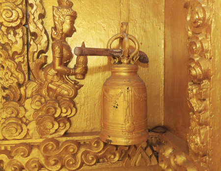 Bell at Wat Paknam Joelo in Chachoengsao province at thailand.の写真素材