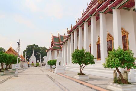 Path beside the church in the thai temple.のeditorial素材