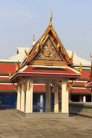 Pavilion for relaxing in the Wat Phra Kaew.のeditorial素材