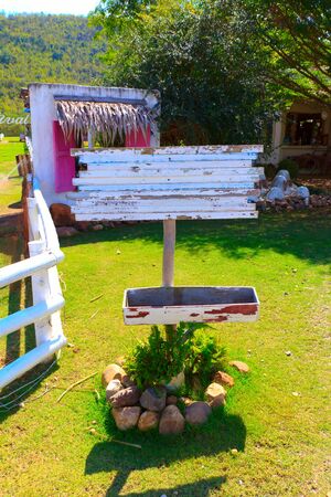 The signs in the park.の写真素材