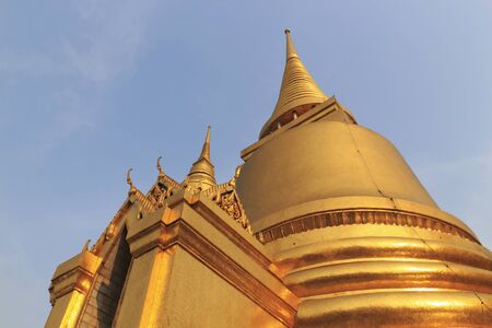 Gold stupa from Wat Phra Kaew in bangkok, Thailand 