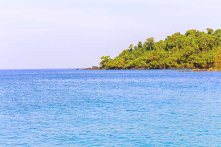 The scenic sea view from the mountain.の写真素材