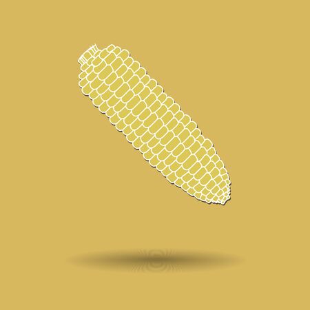 Vector illustration of  Corn color background.のイラスト素材
