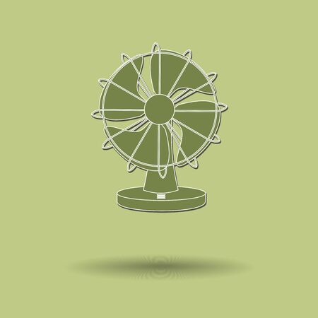 Vector illustration of  Fan color background.のイラスト素材