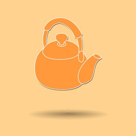 Vector illustration of  Kettle color background.のイラスト素材