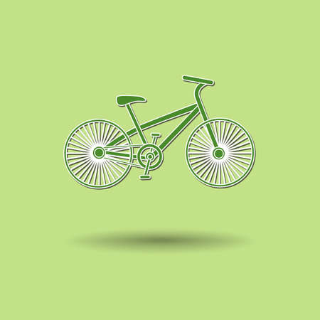 Vector illustration of  box bicycle color background.のイラスト素材