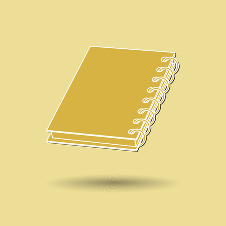 Vector illustration of book against color background.のイラスト素材