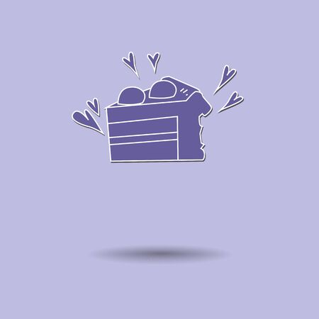 Vector illustration of  Shortcake color background.のイラスト素材