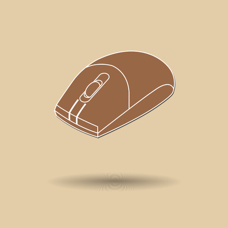 Vector illustration of  Mouse color background.のイラスト素材