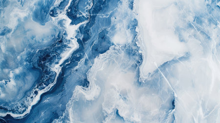 Elegant blue and white marble design, high resolution, perfect for backgrounds, Ai Generatedの素材