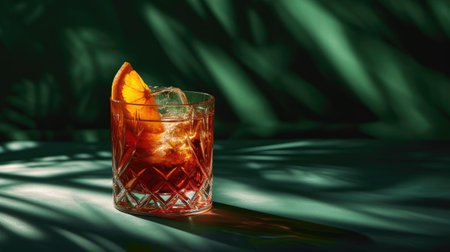 The glass is about 12 ounces in size and made of clear glass. The orange juice is a bright orange color and has a sweet and tart flavor, Ai Generatedの素材