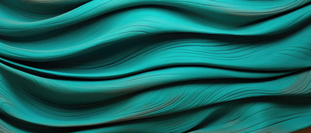 Mesmerizing waves of organic brown and turquoise wood captured in intricate detail, an abstract masterpiece, Ai Generated.の素材