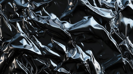 Sophisticated and elegant, a black foil metallic texture background adds a touch of luxury. Ai Generatedの素材