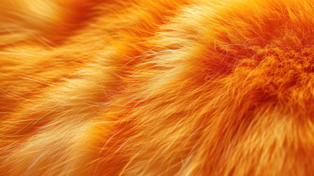 Explore the intricate details of textured orange fur in this captivating close-up background, Ai Generated.の素材