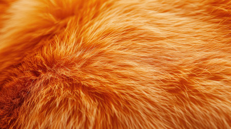 Explore the intricate details of textured orange fur in this captivating close-up background, Ai Generated.の素材