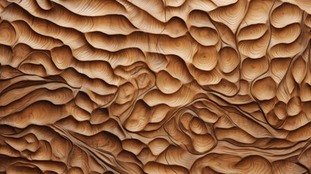Explore the natural allure of a textured wooden cut surface. Ai Generatedの素材