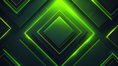 Neon accents adorn an abstract geometric background, Ai Generated.の素材
