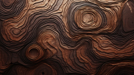 Explore the natural allure of a textured wooden cut surface. Ai Generatedの素材