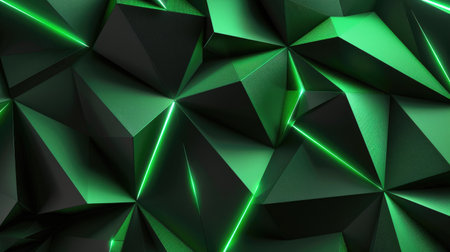Neon accents adorn an abstract geometric background, Ai Generated.の素材