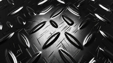 Immerse yourself in the elegance of a geometric and shiny metal texture. Ai Generated.の素材