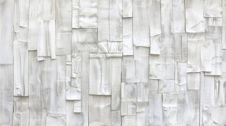 White washed old wood backdrop adorned with abstract wooden texture pieces. Ai Generatedの素材