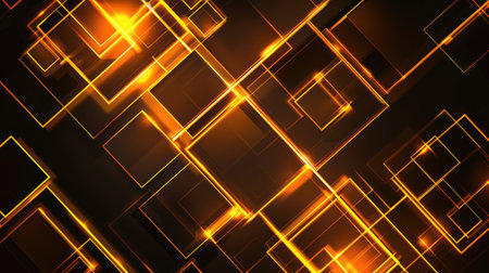 Neon accents adorn an abstract geometric background, Ai Generated.の素材