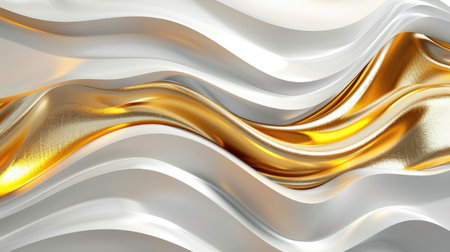 Transform your walls with a modern and creative 3D abstraction wallpaper, Ai Generated.の素材