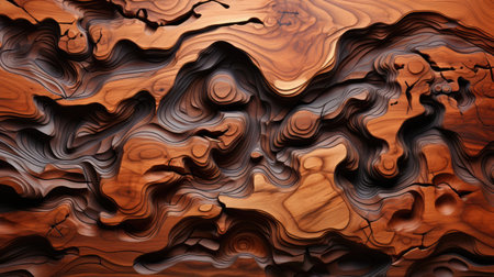 Explore the natural allure of a textured wooden cut surface. Ai Generatedの素材