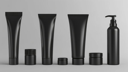 Create stunning product packaging with a vector set featuring empty, Ai Generatedの素材