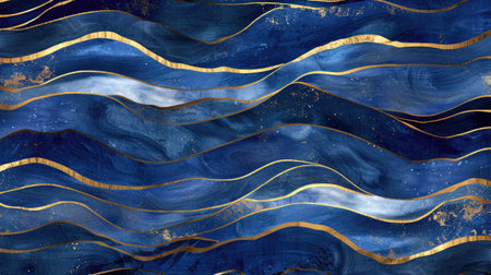 Abstract beauty unfolds in a sea waves pattern background, Ai Generated.の素材