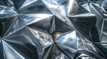 Immerse yourself in the elegance of a geometric and shiny metal texture. Ai Generated.の素材