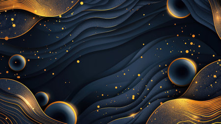 Modern and luxurious blue background for contemporary wallpapers, Ai Generated.の素材