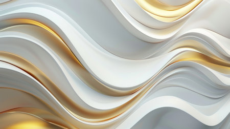 Transform your walls with a modern and creative 3D abstraction wallpaper, Ai Generated.の素材