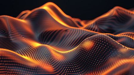 Modern and luxurious orange background for contemporary wallpapers, Ai Generated.の素材