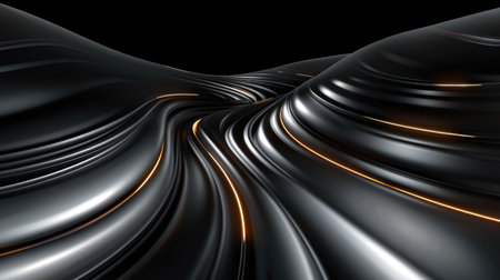Modern and luxurious black background for contemporary wallpapers, Ai Generated.の素材