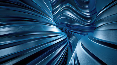 Modern and luxurious blue background for contemporary wallpapers, Ai Generated.の素材