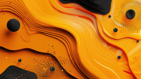 Modern and luxurious orange background for contemporary wallpapers, Ai Generated.の素材
