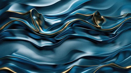 Modern and luxurious blue background for contemporary wallpapers, Ai Generated.の素材
