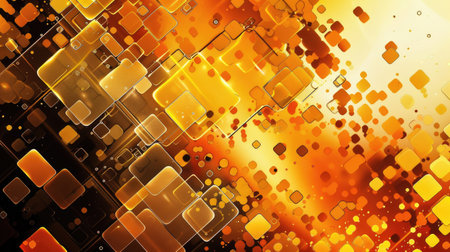 Modern and luxurious orange background for contemporary wallpapers, Ai Generated.の素材