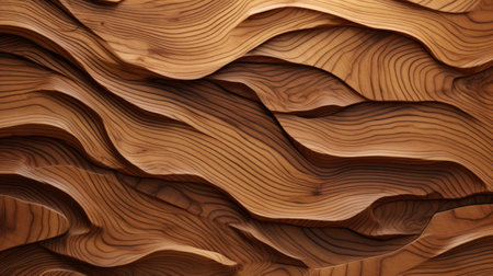 Explore the natural allure of a textured wooden cut surface. Ai Generatedの素材