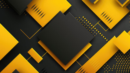 Modern and luxurious yellow background for contemporary wallpapers, Ai Generated.の素材