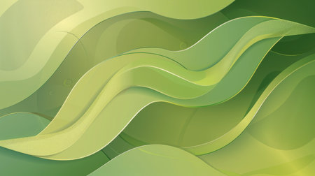 Vibrant organic green backdrop with abstract elements, Ai Generated.の素材