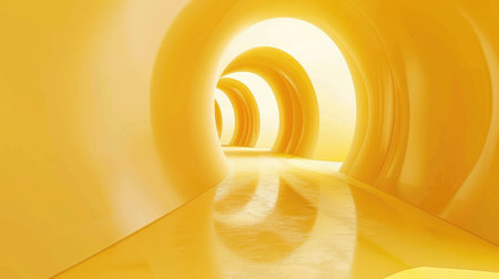 Modern and luxurious yellow background for contemporary wallpapers, Ai Generated.の素材