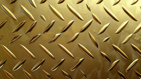 Geometric gold metal texture shines with luxury and modernity, Ai Generated.の素材