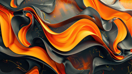 Modern and luxurious orange background for contemporary wallpapers, Ai Generated.の素材