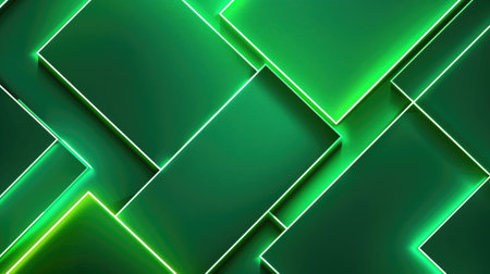 Neon accents adorn an abstract geometric background, Ai Generated.の素材