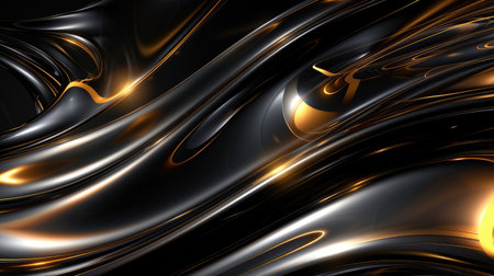 Modern and luxurious black background for contemporary wallpapers, Ai Generated.の素材