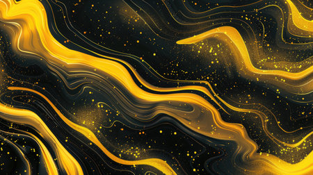 Modern and luxurious yellow background for contemporary wallpapers, Ai Generated.の素材