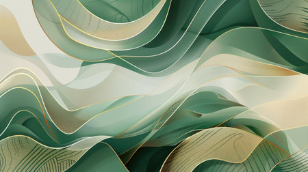 Modern and luxurious green background for contemporary wallpapers, Ai Generated.の素材